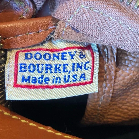 VINTAGE DOONEY matched set crossbody and coin purse Both zip closed Blk/Brown - Picture 7 of 10